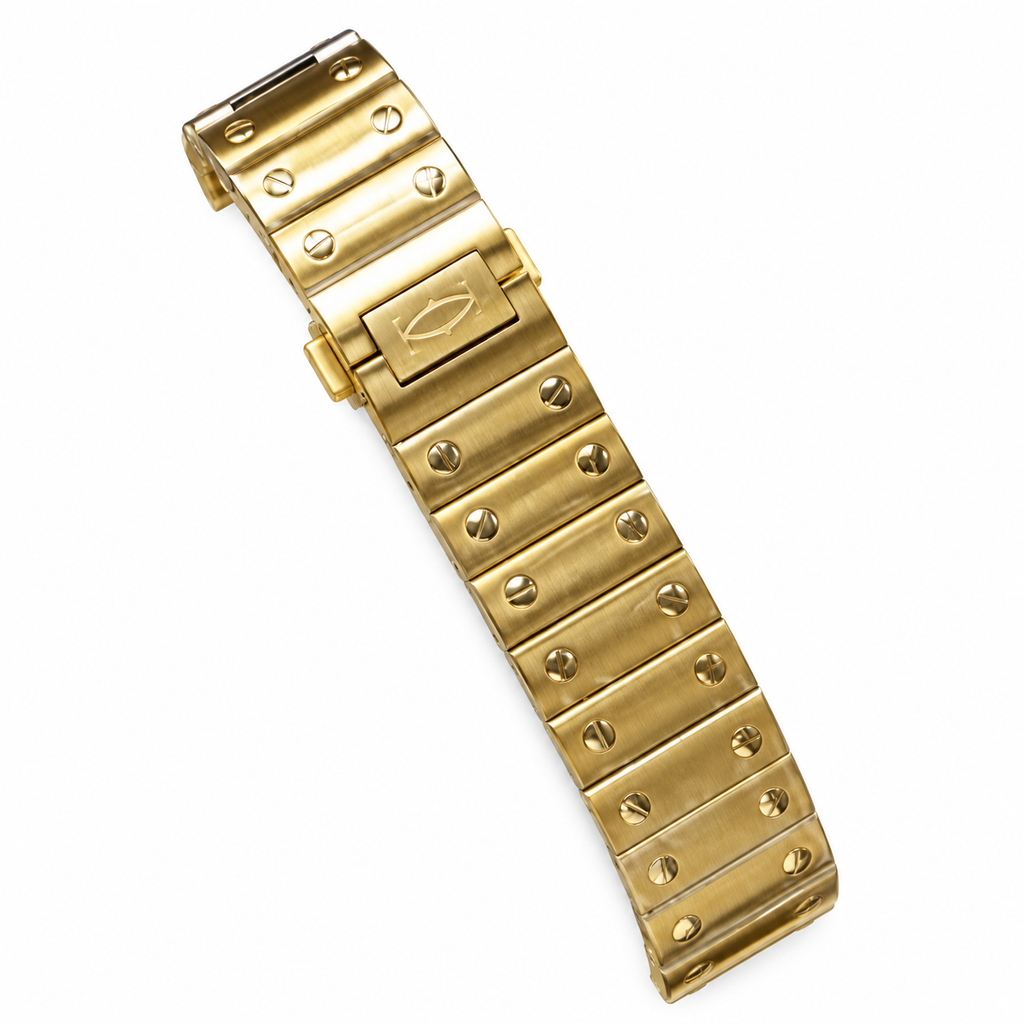 Cartier Santos de Cartier Automatic — Full 18K Yellow Gold Case & Bracelet