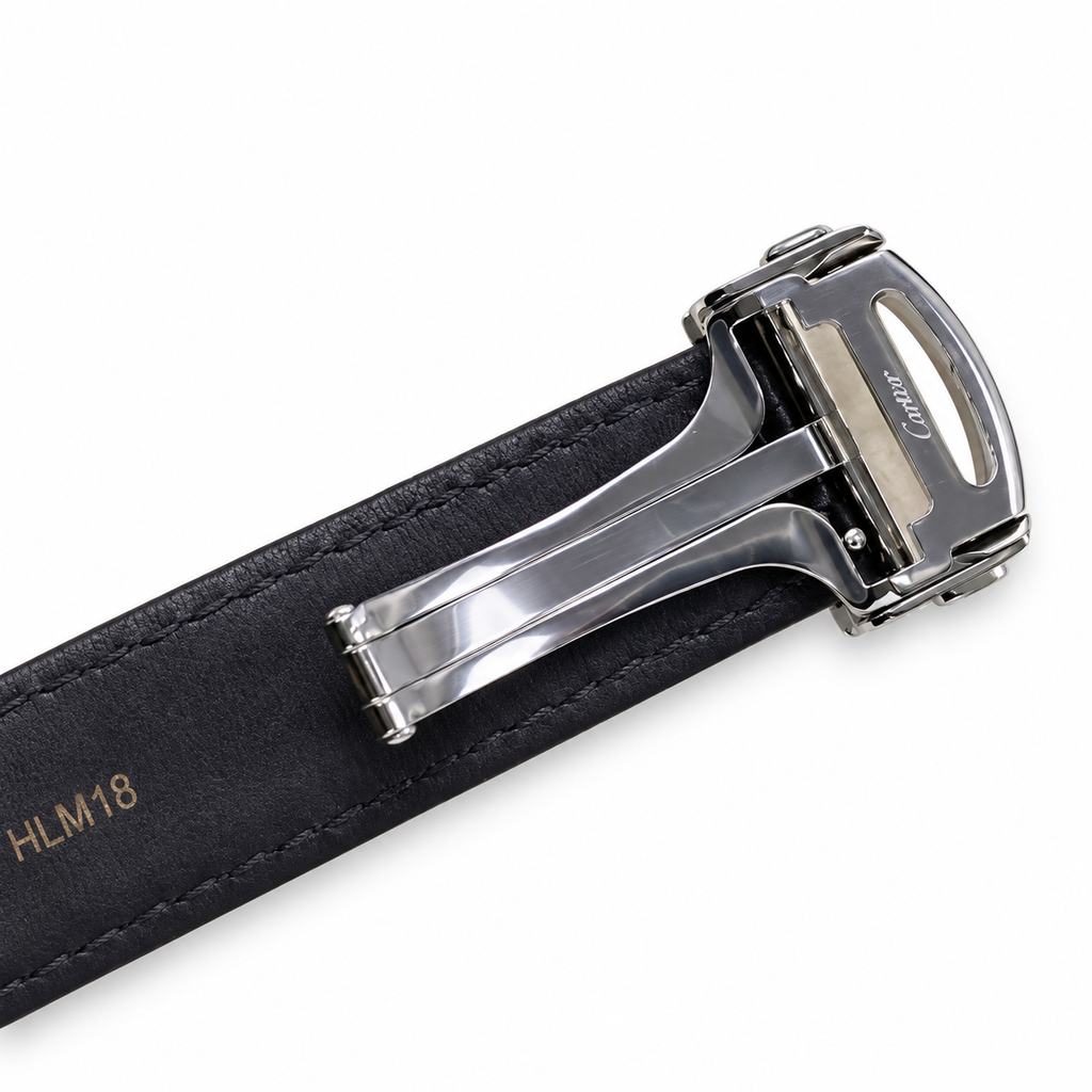 Cartier Pasha de Cartier Automatic — Steel, Silver Dial & Black Alligator Strap