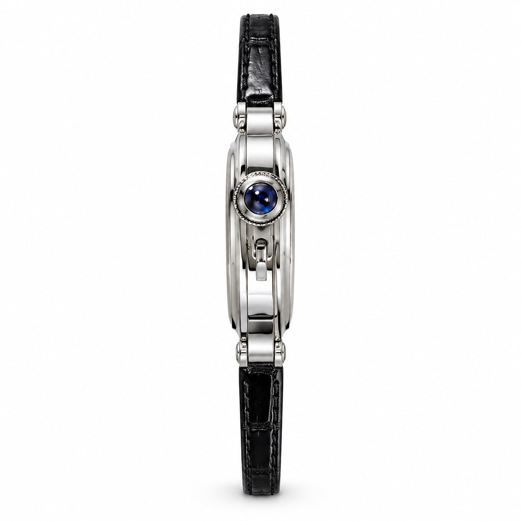 Cartier Pasha de Cartier 41mm — Steel, Silver Dial, Arabic Numerals, Date & Black Alligator Strap, Automatic