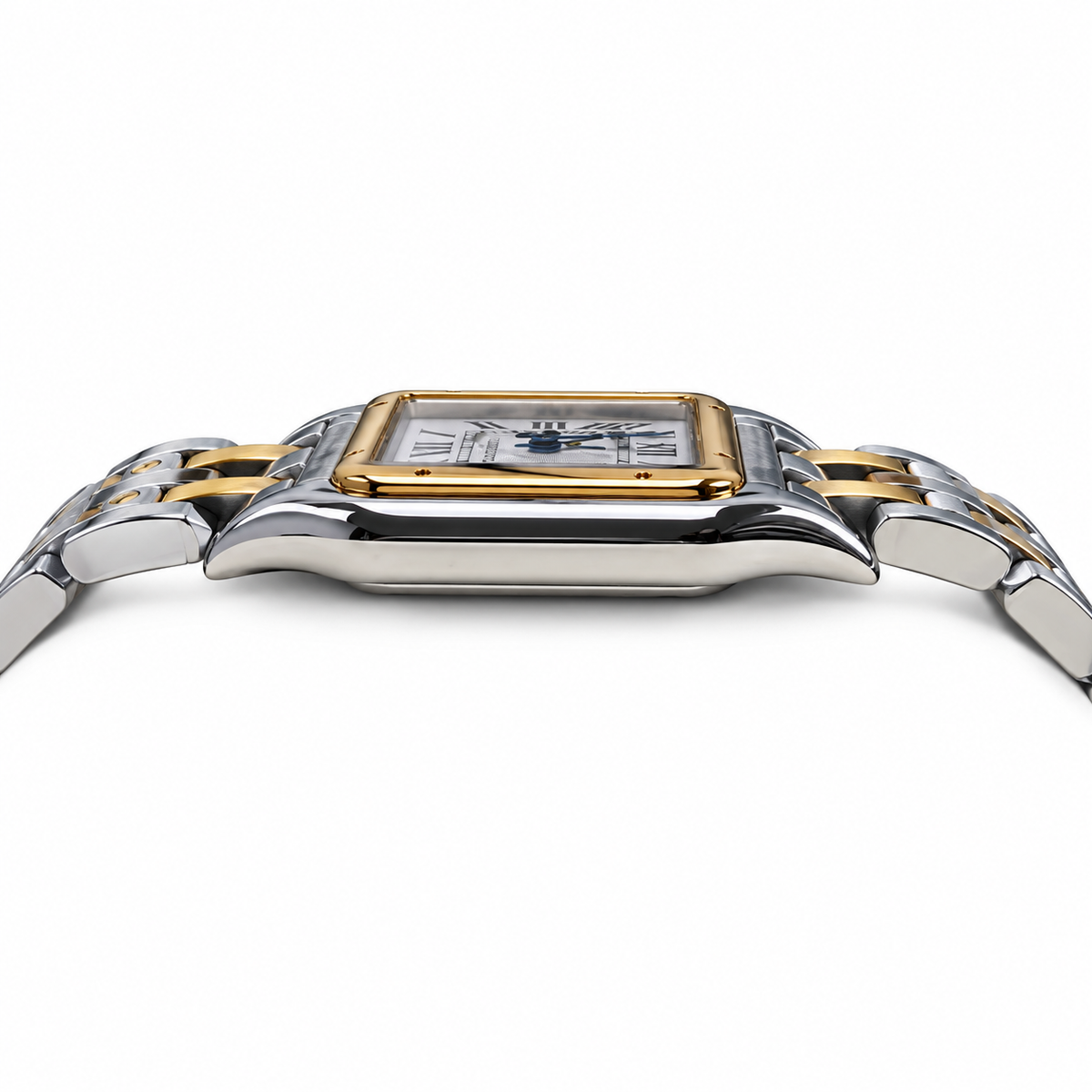 Cartier Panthère Two-Tone Steel Yellow Gold White Dial Watch – KDY