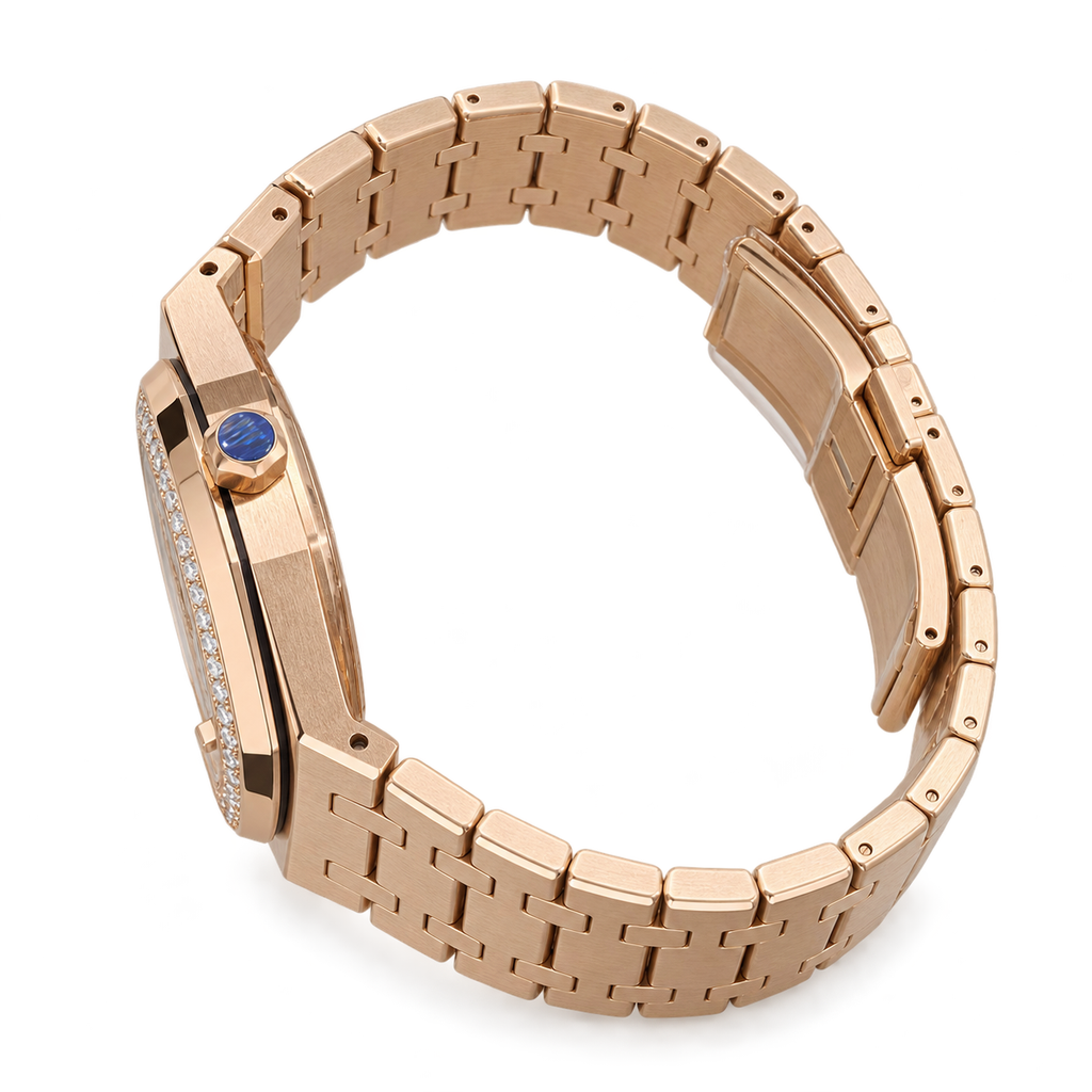 Audemars Piguet Royal Oak Selfwinding 37mm – Rose Gold Diamond Bezel White Dial