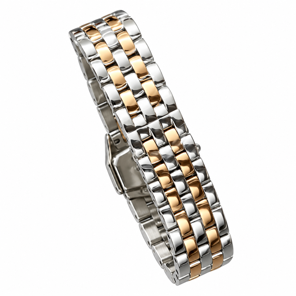 Cartier Panthère de Cartier — Two-Tone Rose Gold Diamond Bezel Bracelet Watch