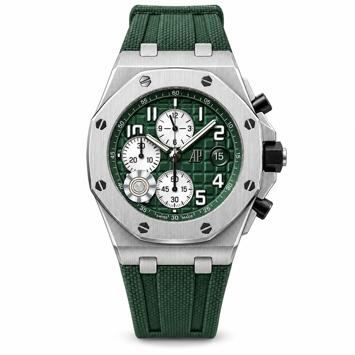 Audemars Piguet Royal Oak Offshore Chronograph – Green Dial & Fabric Strap