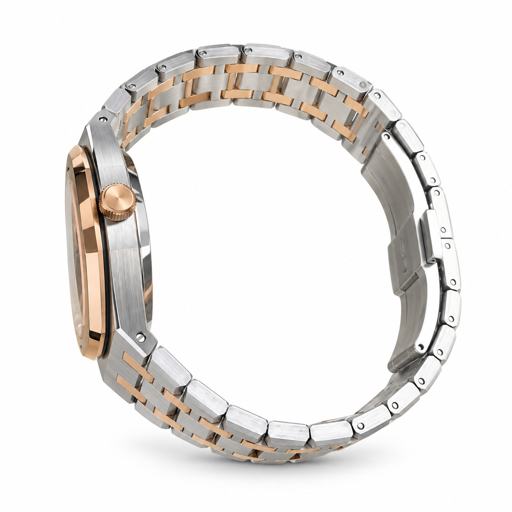 Audemars Piguet Royal Oak Two-Tone Rose Gold Bezel Grey Dial Automatic Watch