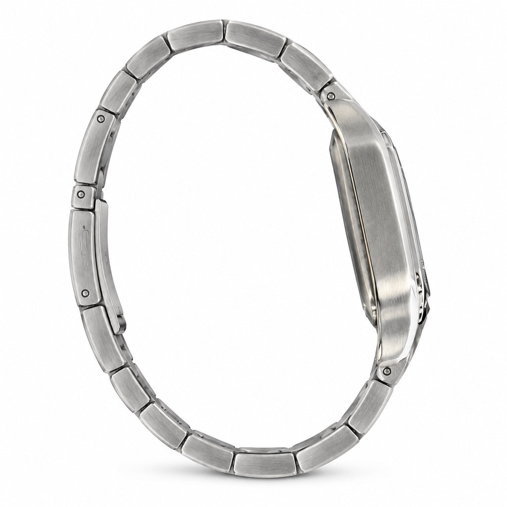 Cartier Santos Medium Steel White Dial Quartz Bracelet Watch – KDY