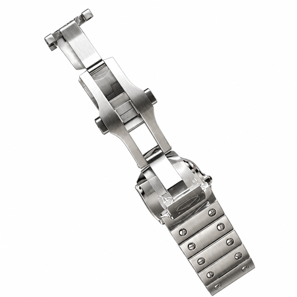 Cartier Santos de Cartier Automatic — Steel, Grey Dial & Steel Bracelet, Extra Large