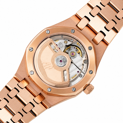 Audemars Piguet Royal Oak 37mm – Rose Gold Diamond Bezel Salmon Dial