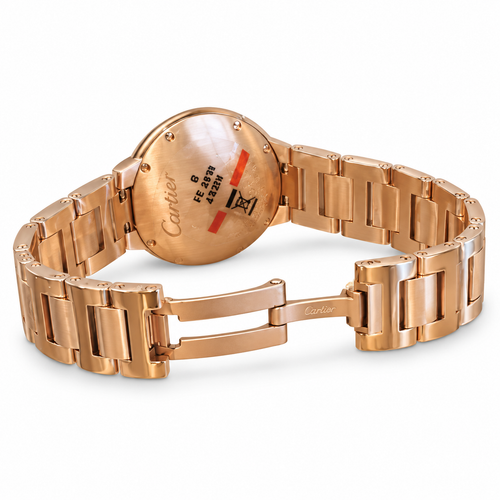 Cartier Ballon Bleu de Cartier — 18K Rose Gold, Diamond Bezel & Diamond Bracelet