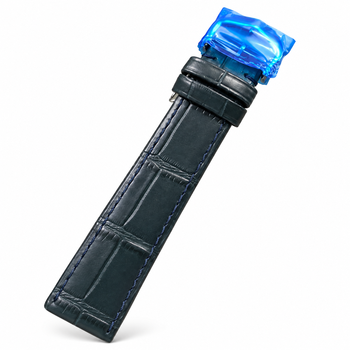 Cartier Tank Must Steel Navy Blue Dial Quartz Blue Strap Watch – KDY