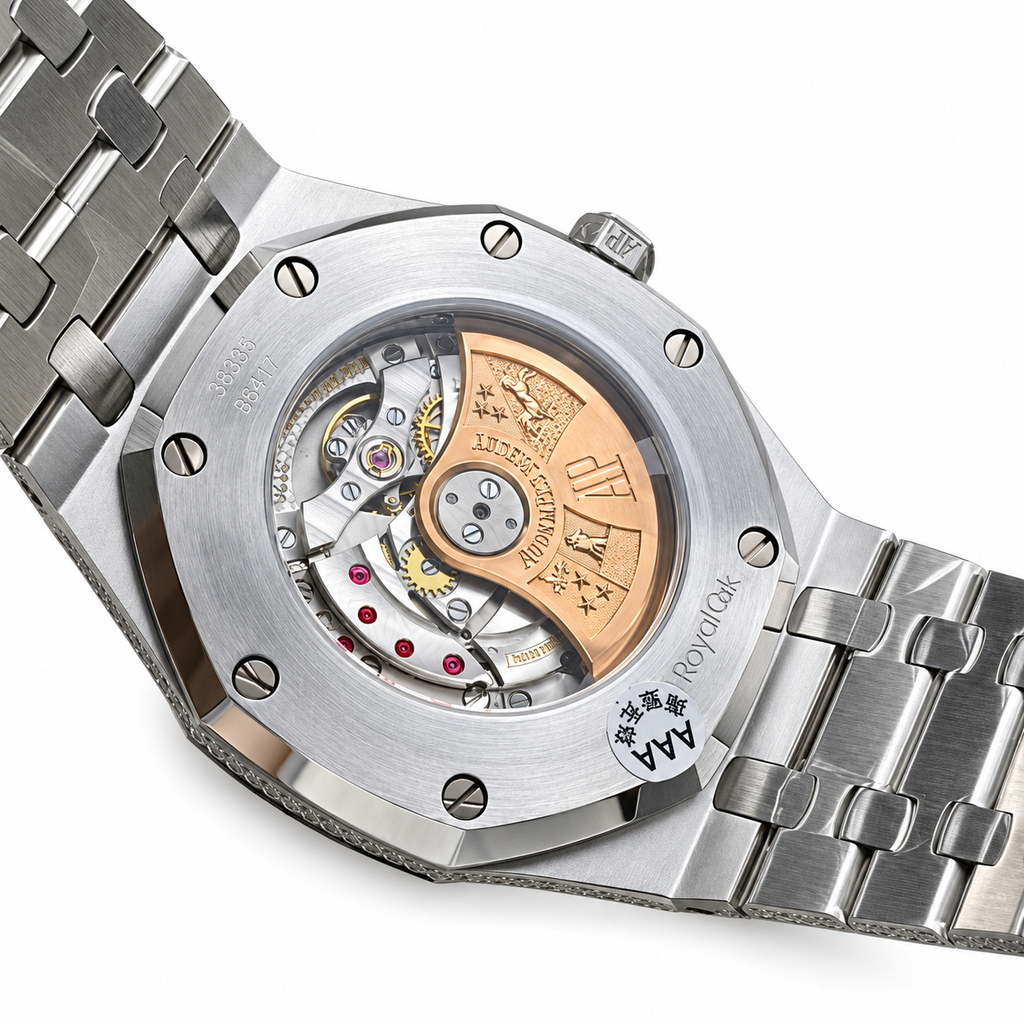 Royal Oak Iced Out – Full Diamond Pavé & Emerald Baguette AMG