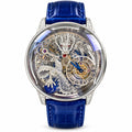 Jacob & Co. Astronomia Dragon White Gold Diamond Tourbillon Sapphire Blue Leather Watch