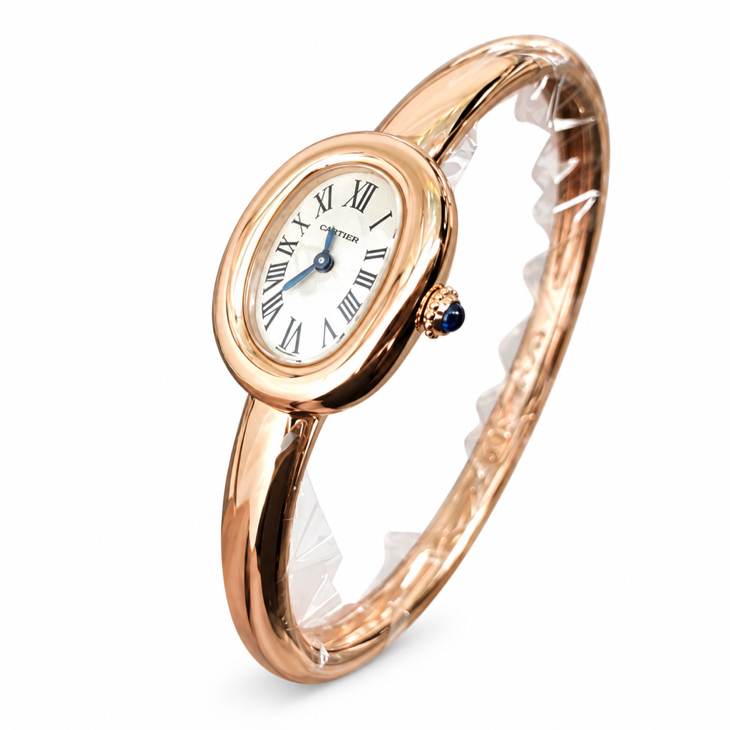 Cartier Baignoire Rose Gold Bangle Bracelet Watch – KDY