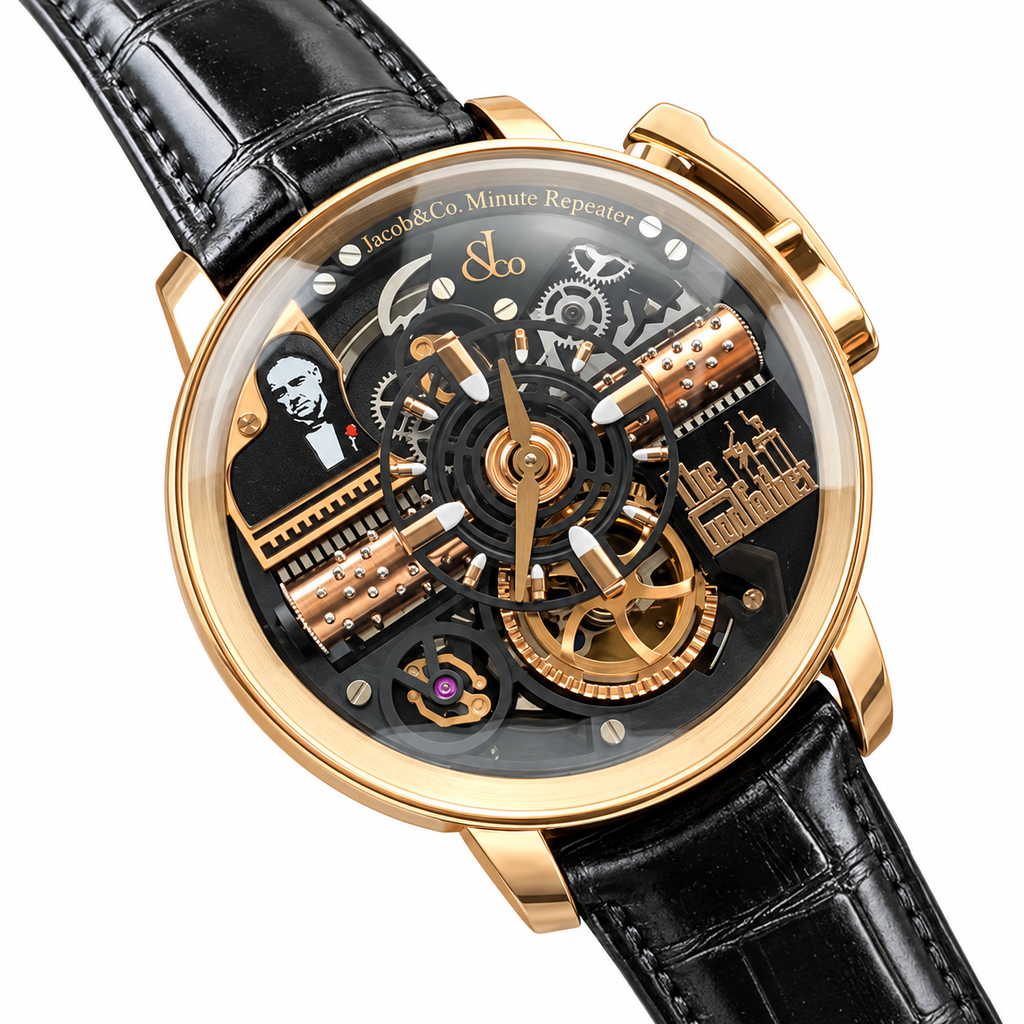Jacob & Co. Godfather Minute Repeater Tourbillon Gold Skeleton Watch