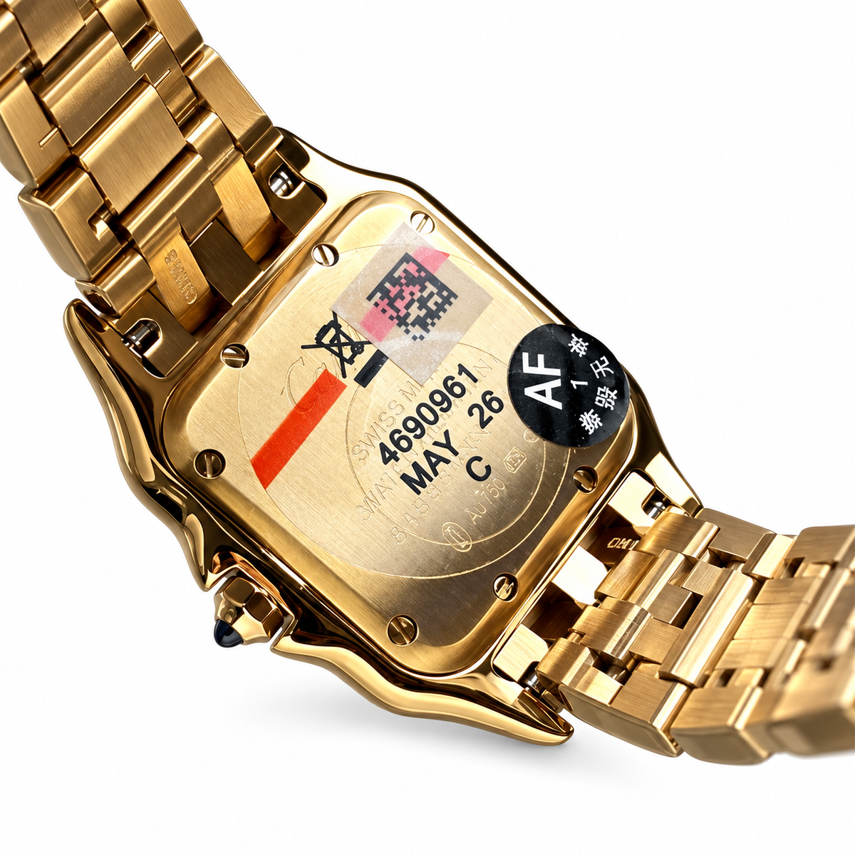 Cartier Panthère Large Yellow Gold White Dial Bracelet Watch – KDY
