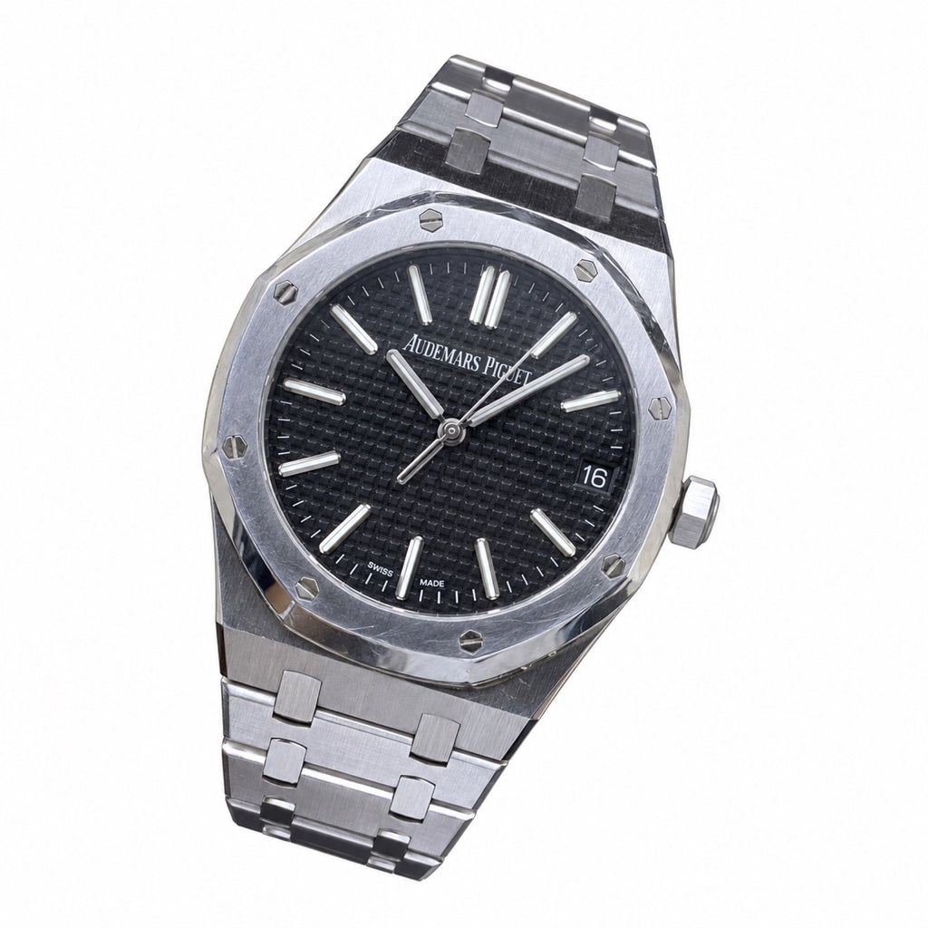 Audemars Piguet Royal Oak Selfwinding – Black Dial Smooth Bezel