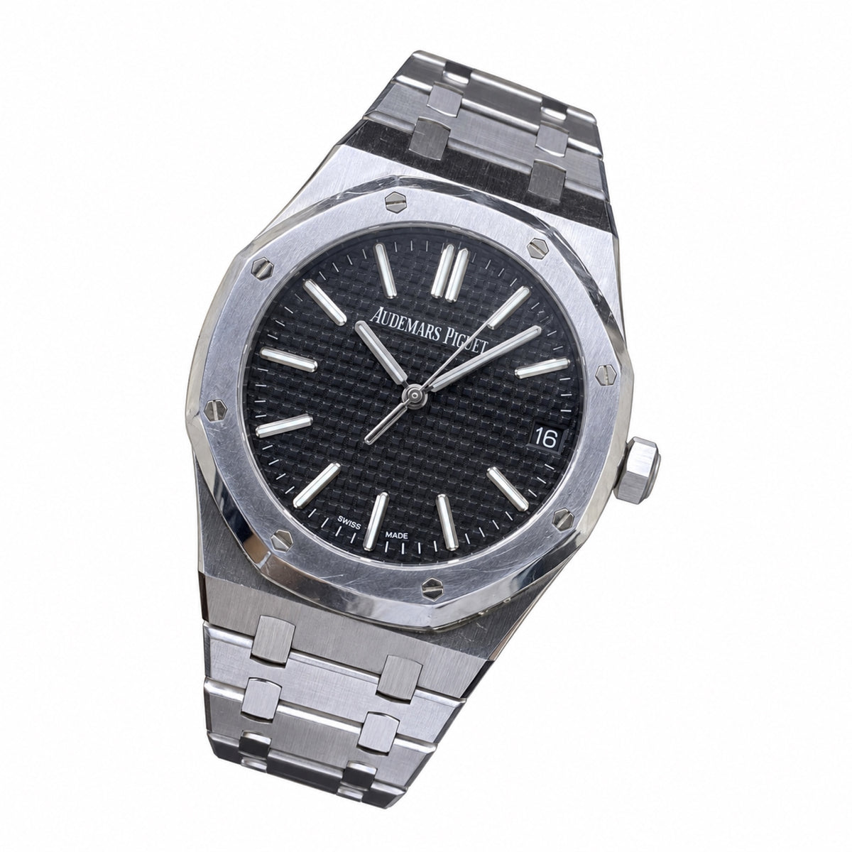 Audemars Piguet Royal Oak Selfwinding – Black Dial Smooth Bezel