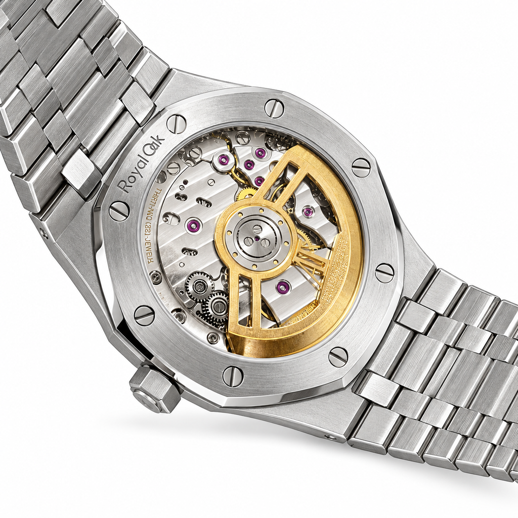 Audemars Piguet Royal Oak Blue Grande Tapisserie Dial Stainless Steel Automatic Watch