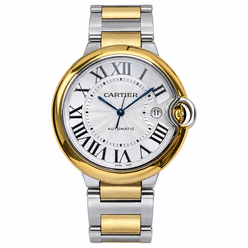 Cartier Ballon Bleu de Cartier Automatic — Two-Tone Yellow Gold & Steel Bracelet Watch