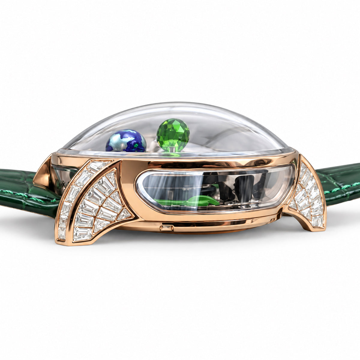 Jacob & Co. Astronomia Art Panda Rose Gold Diamond Jade Bamboo Tourbillon Green Watch