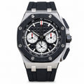 Audemars Piguet Royal Oak Offshore Chronograph Black Ceramic Bezel Panda Dial Rubber Strap Watch