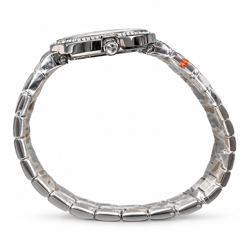 Cartier Baignoire — 18K White Gold, Diamond Bezel & Two-Tone Gold Bracelet