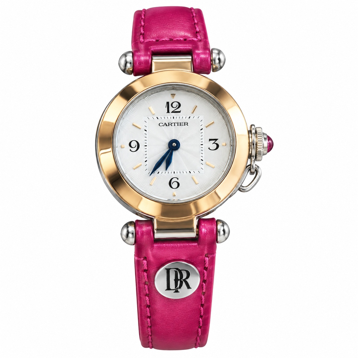 Cartier Pasha de Cartier — Gold Bezel & Pink Leather Strap