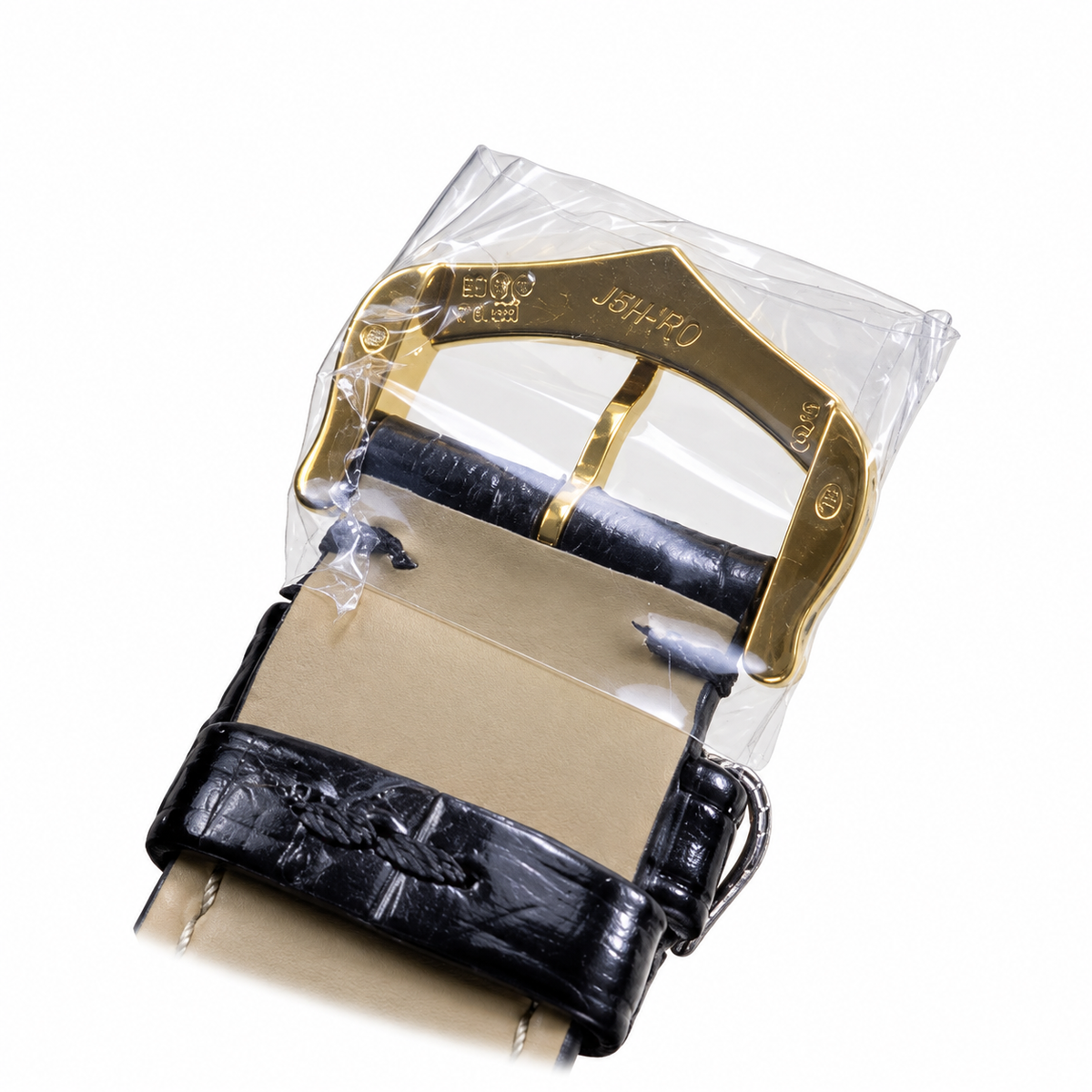Cartier Santos-Dumont Yellow Gold Black Leather Watch