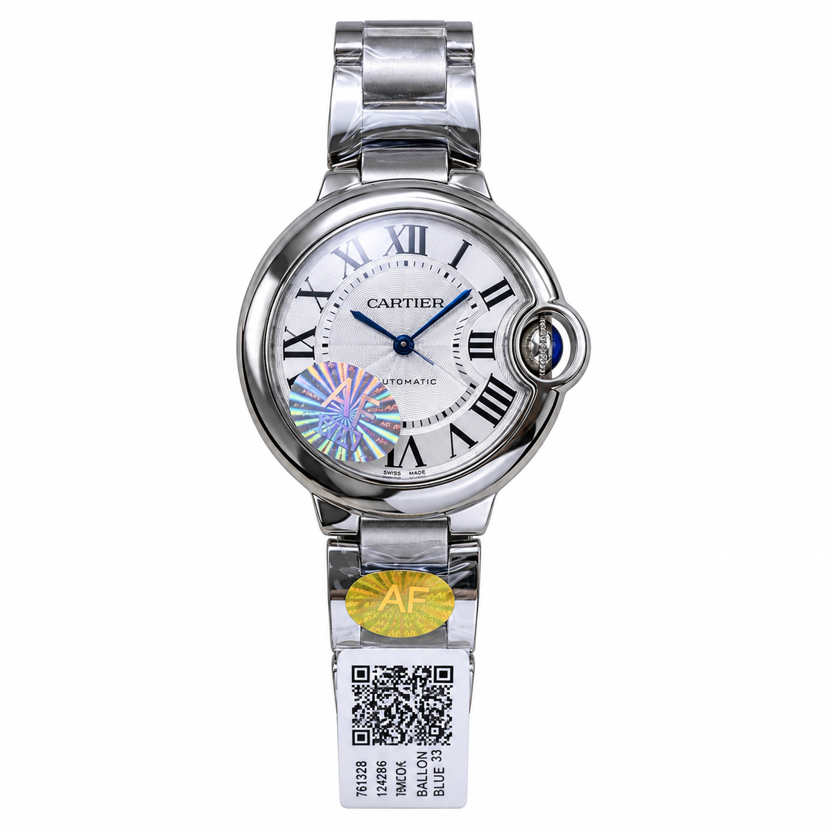 Cartier Ballon Bleu de Cartier Automatic — 33mm Steel Bracelet & White Dial