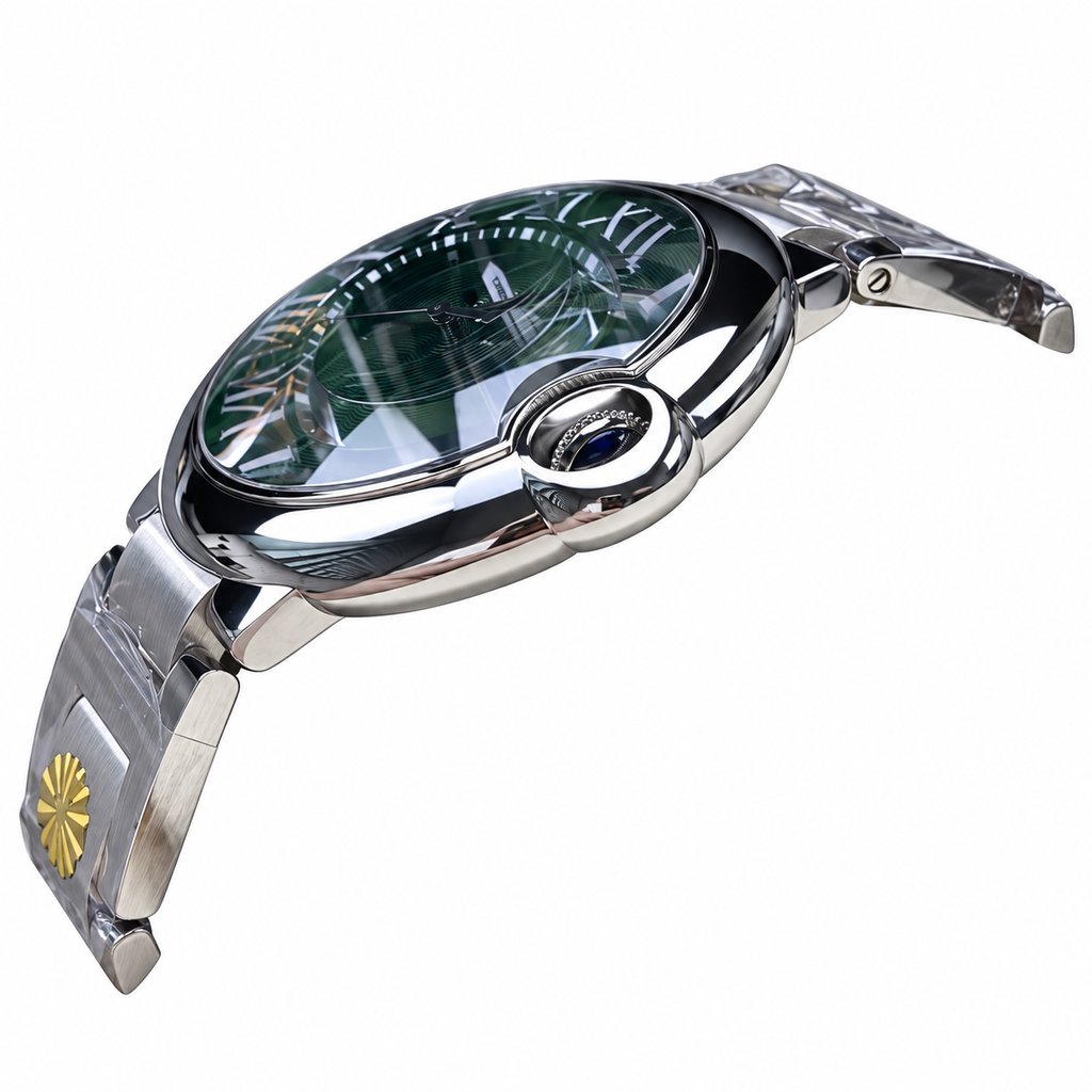 Cartier Ballon Bleu Large Steel Green Dial Automatic Bracelet Watch – KDY