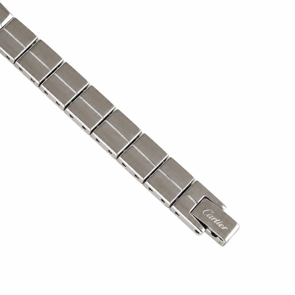 Cartier Lanières — Diamond Bezel, Two-Tone Gold & Steel Bracelet Watch