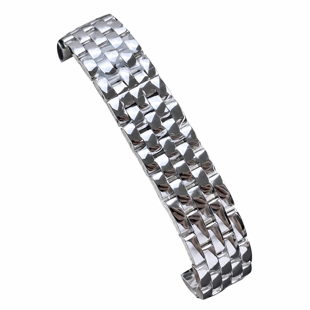 Cartier Panthère Steel Diamond Bezel Mother-of-Pearl Watch