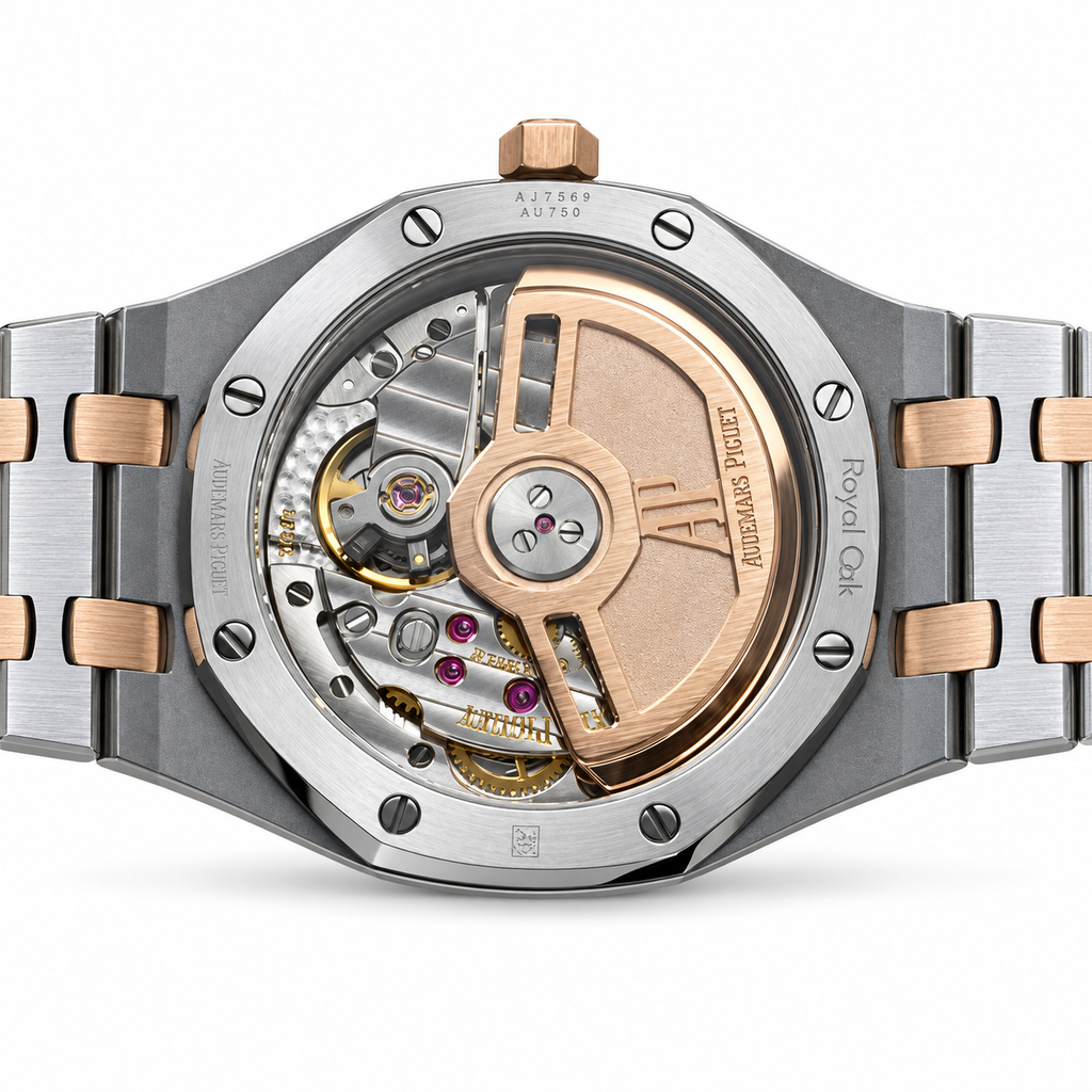Audemars Piguet Royal Oak Two-Tone Rose Gold Bezel Grey Dial Automatic Watch