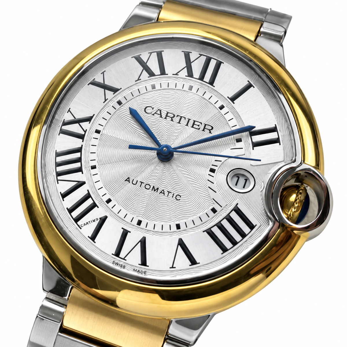 Cartier Ballon Bleu de Cartier Automatic — Two-Tone Yellow Gold & Steel Bracelet Watch