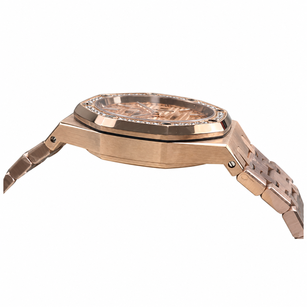 Audemars Piguet Royal Oak Selfwinding 34mm – Rose Gold Diamond Bezel Pink Dial