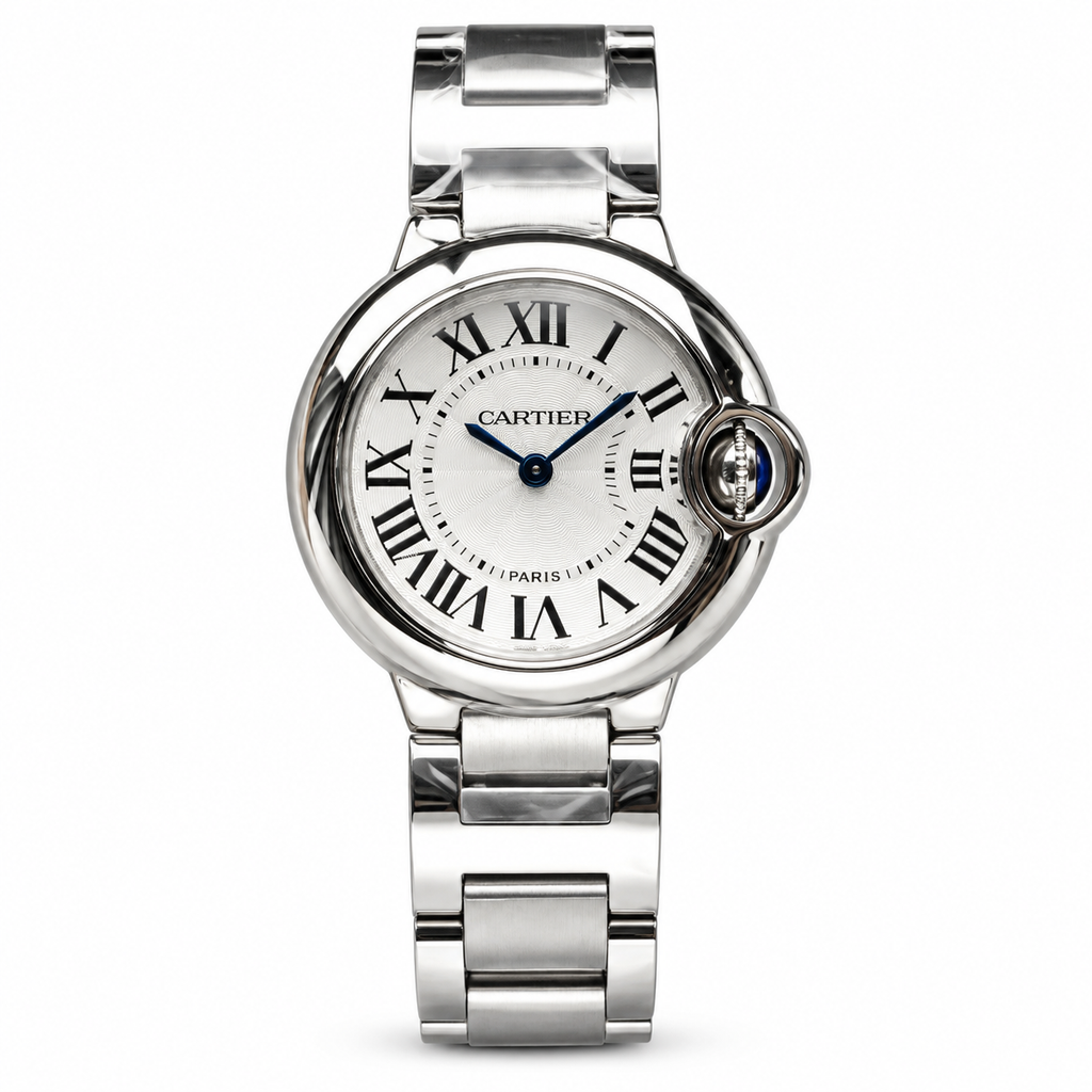 Cartier Ballon Bleu 36mm Automatic — Stainless Steel, Silver Dial & Steel Bracelet