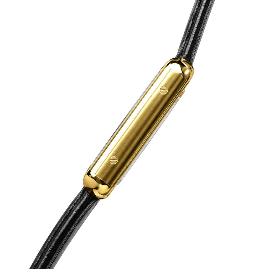 Cartier Tank Solo — 18K Yellow Gold, White Dial & Black Alligator Strap