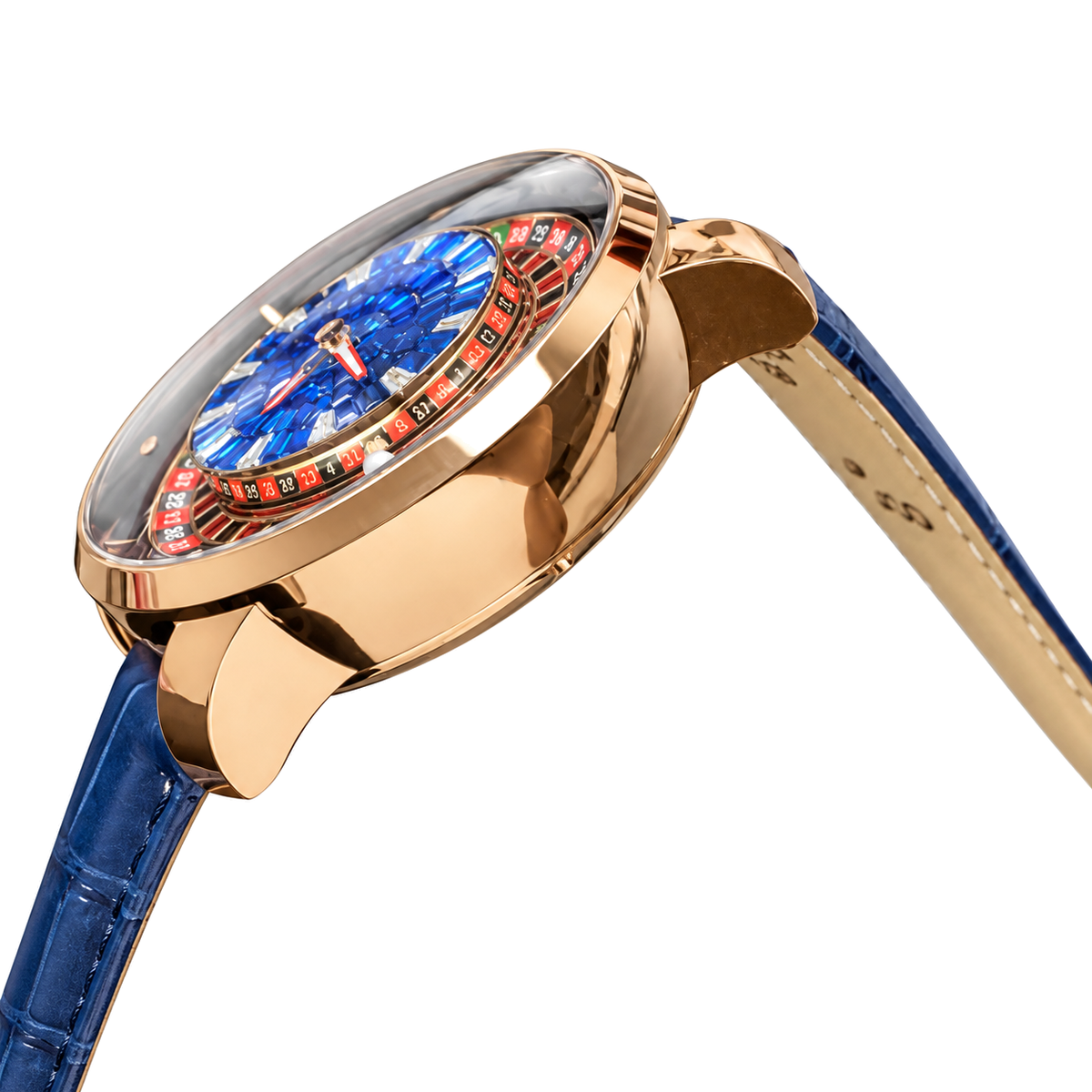 Jacob & Co. Casino Rose Gold Blue Sapphire Roulette Watch