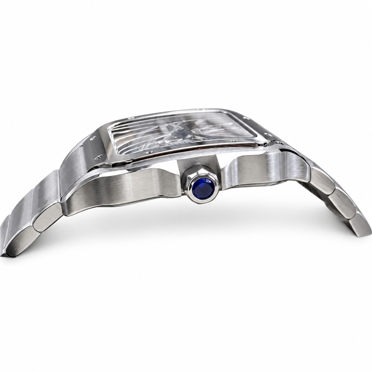 Cartier Santos de Cartier Skeleton — Steel Bracelet & Skeletonized Dial