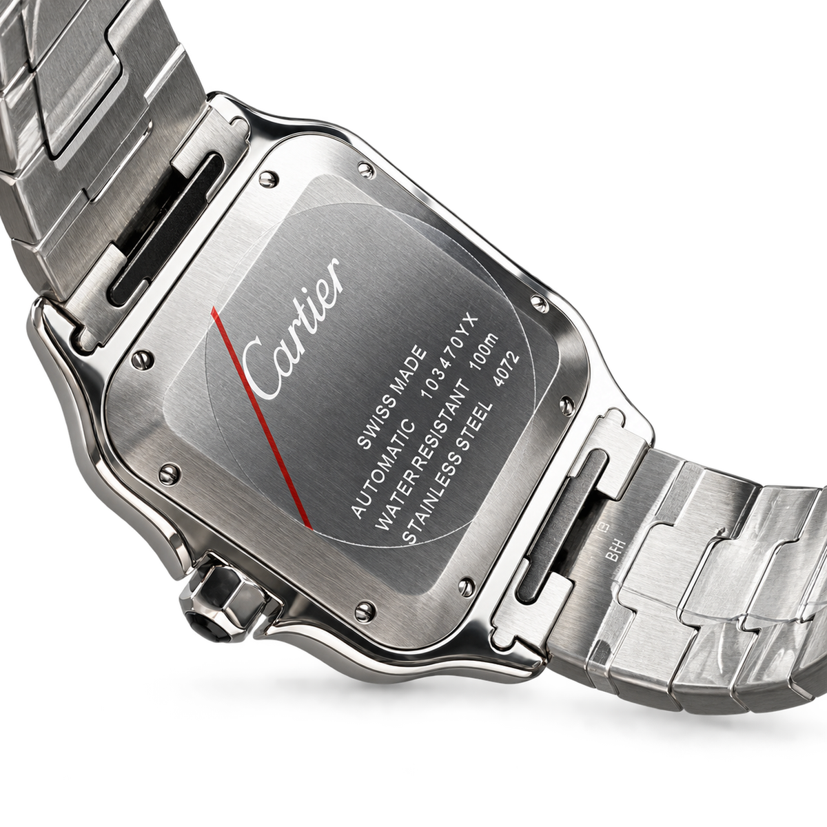 Cartier Santos Large Steel Grey Dial Automatic Watch – KDY