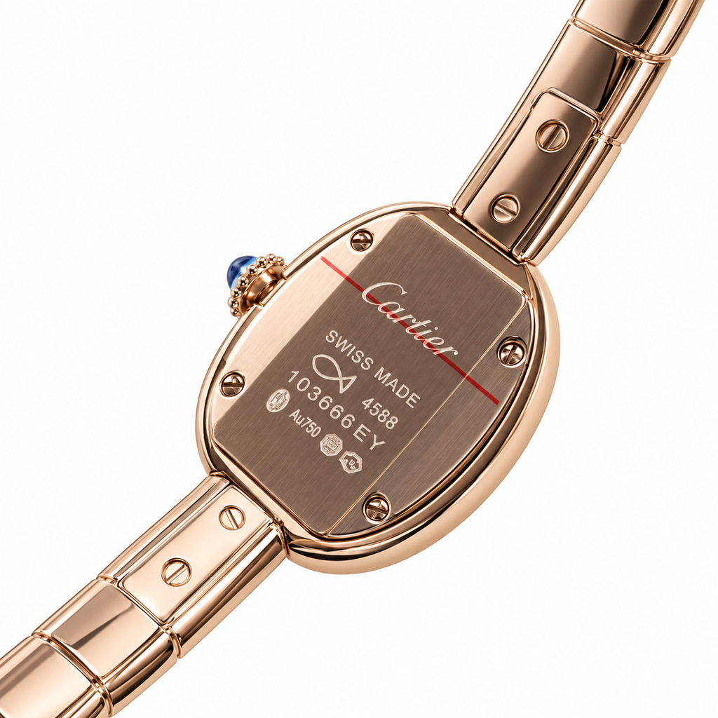 Cartier Baignoire Rose Gold Bangle Bracelet Watch