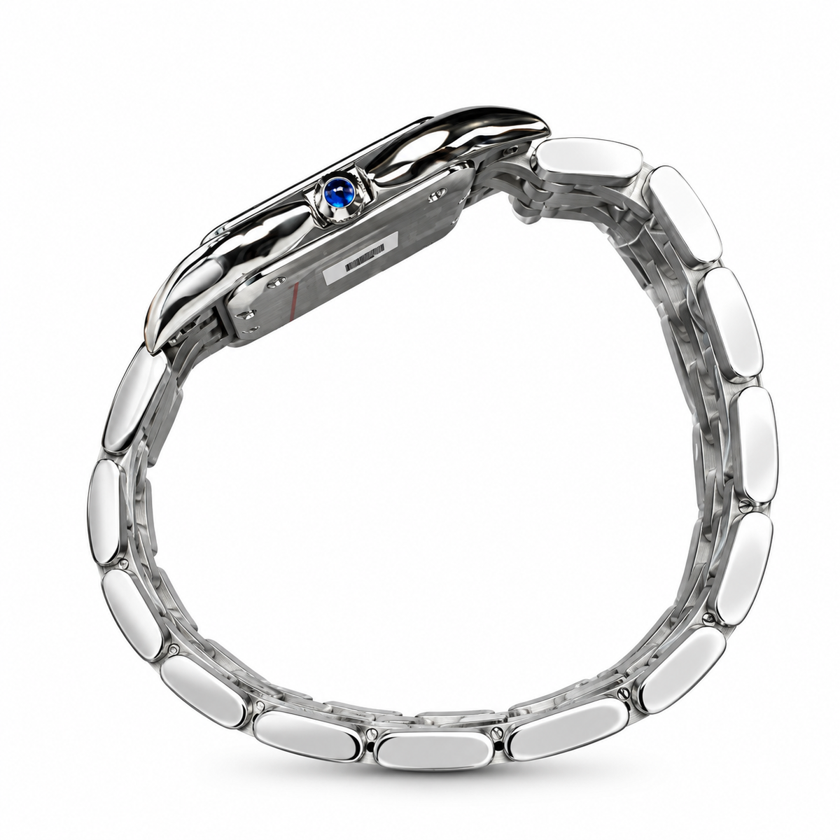 Cartier Panthère de Cartier — Stainless Steel, White Dial & Steel Bracelet, Large