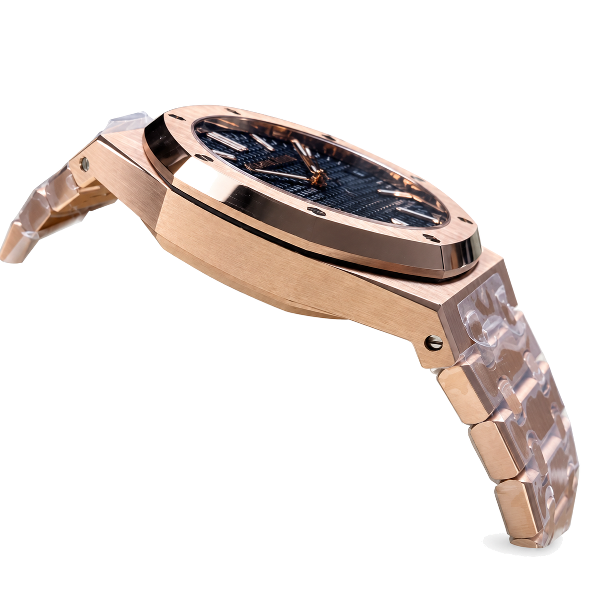 Audemars Piguet Royal Oak 41mm – Rose Gold Blue Tapisserie Dial