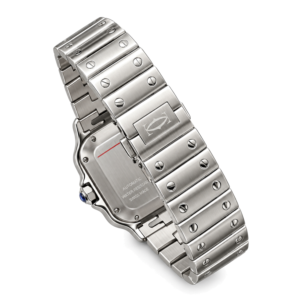 Cartier Santos Steel White Dial Automatic Bracelet Watch – KDY