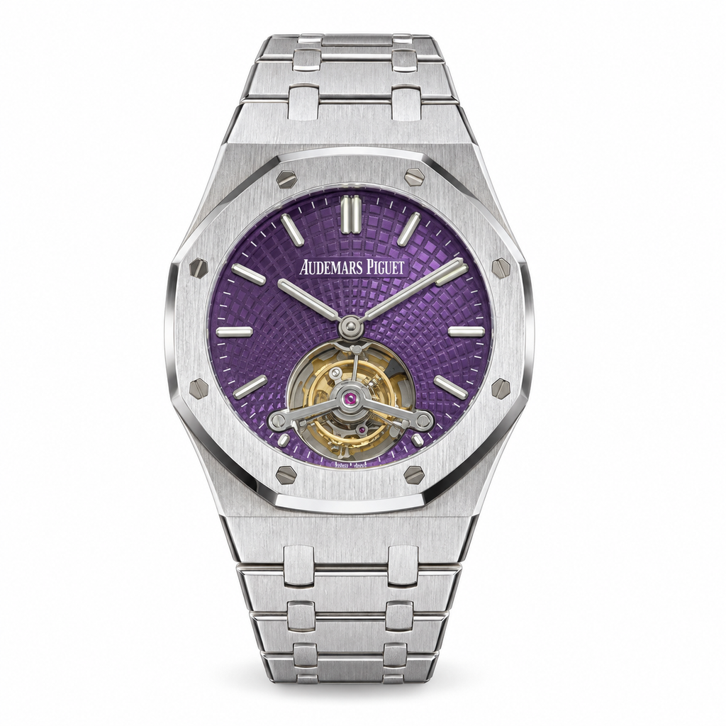 Audemars Piguet Royal Oak Tourbillon – Purple Dial Steel