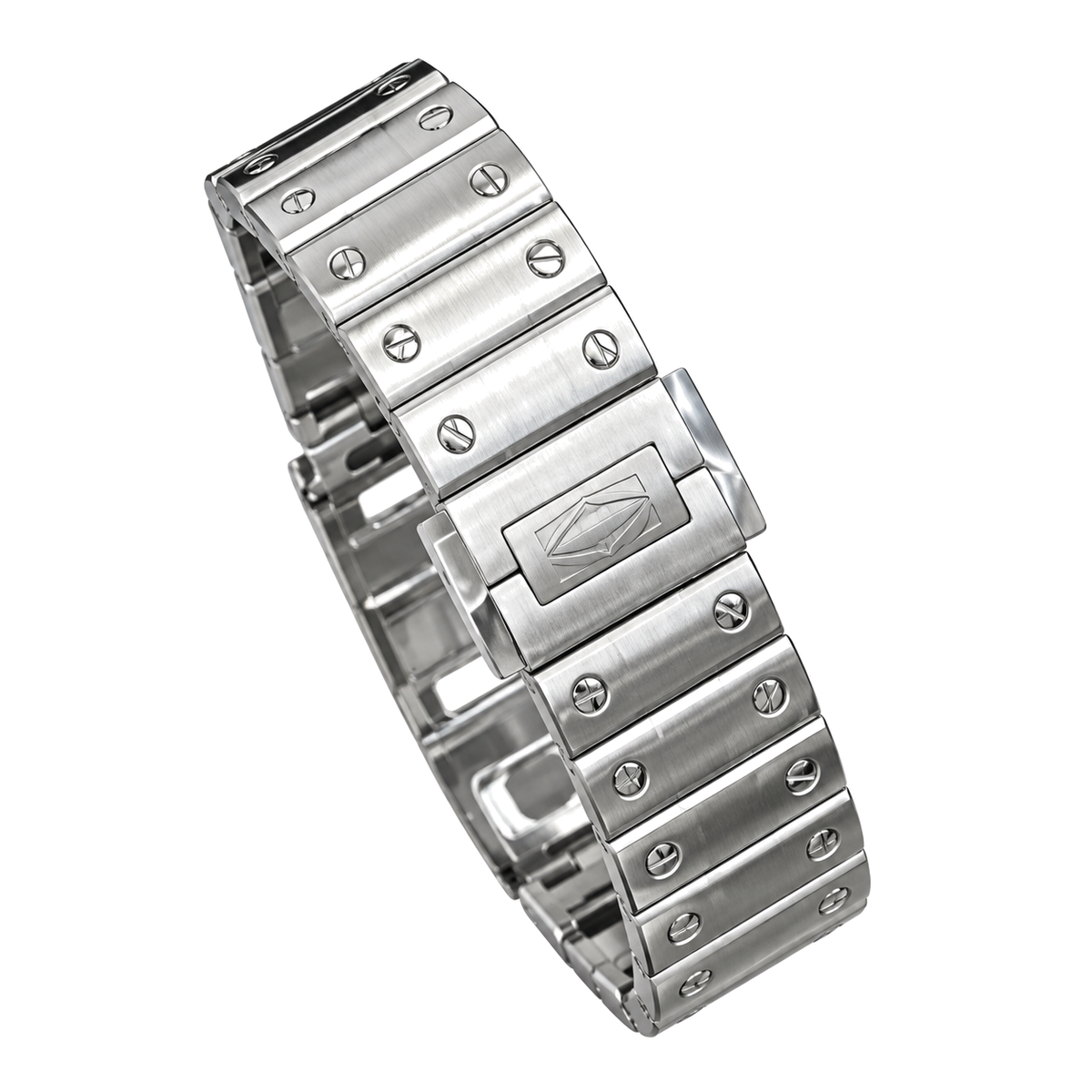 Cartier Santos Skeleton Blue Hands Steel Bracelet Watch – KDY