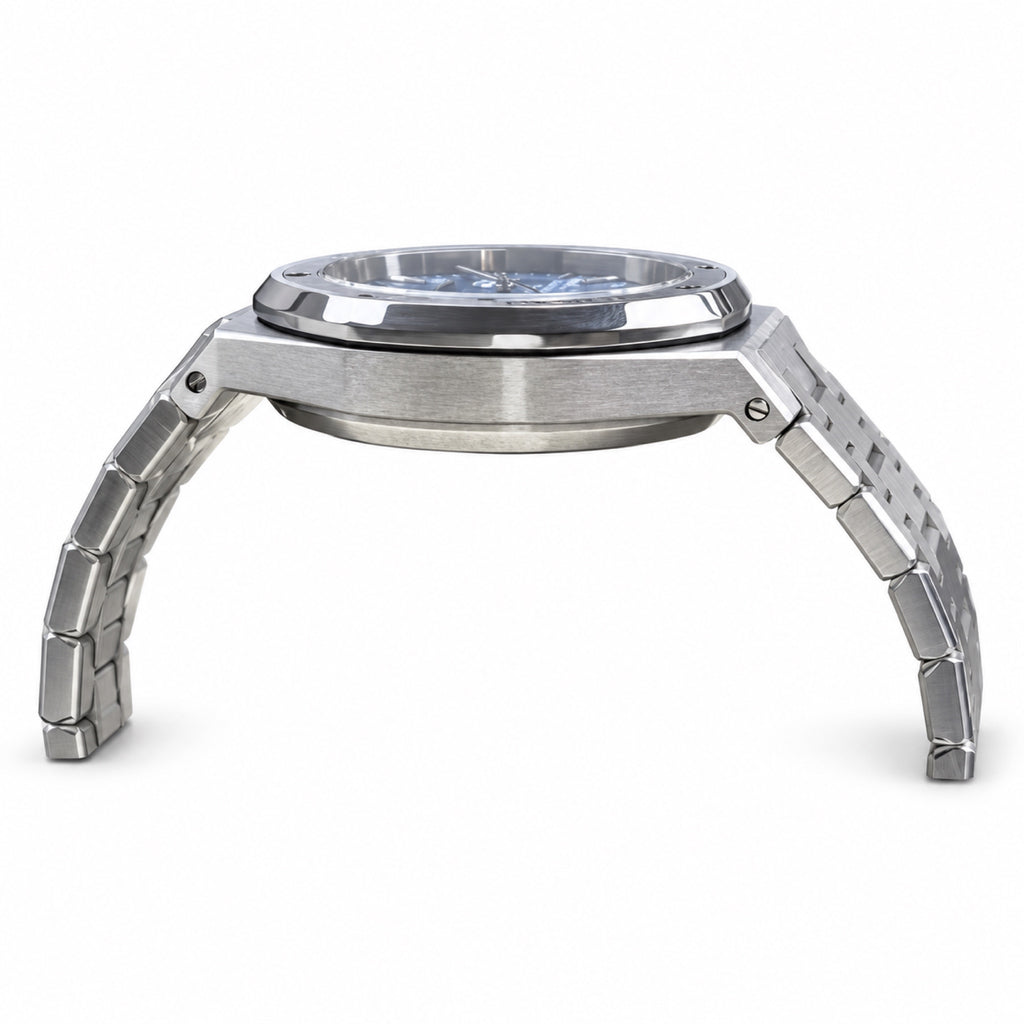 Audemars Piguet Royal Oak Steel Light Blue Tapisserie Date Watch