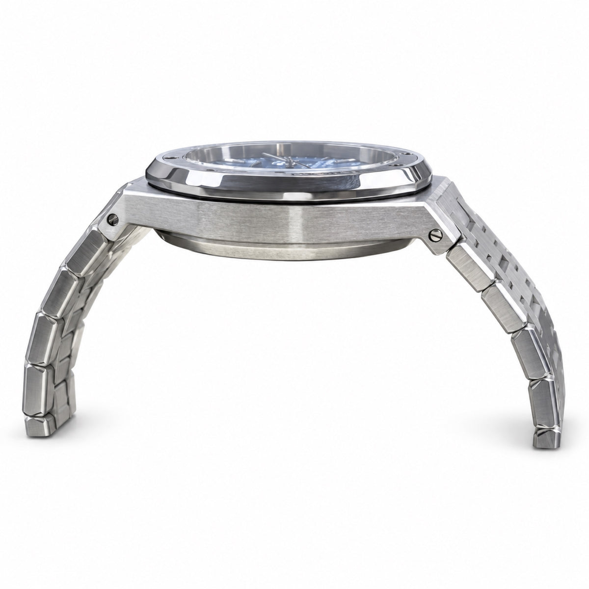 Audemars Piguet Royal Oak Steel Light Blue Tapisserie Date Watch