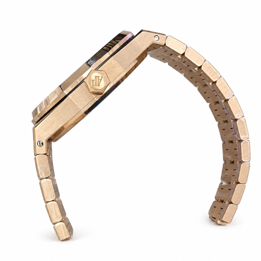 Audemars Piguet Royal Oak 41mm – Rose Gold White Tapisserie Dial