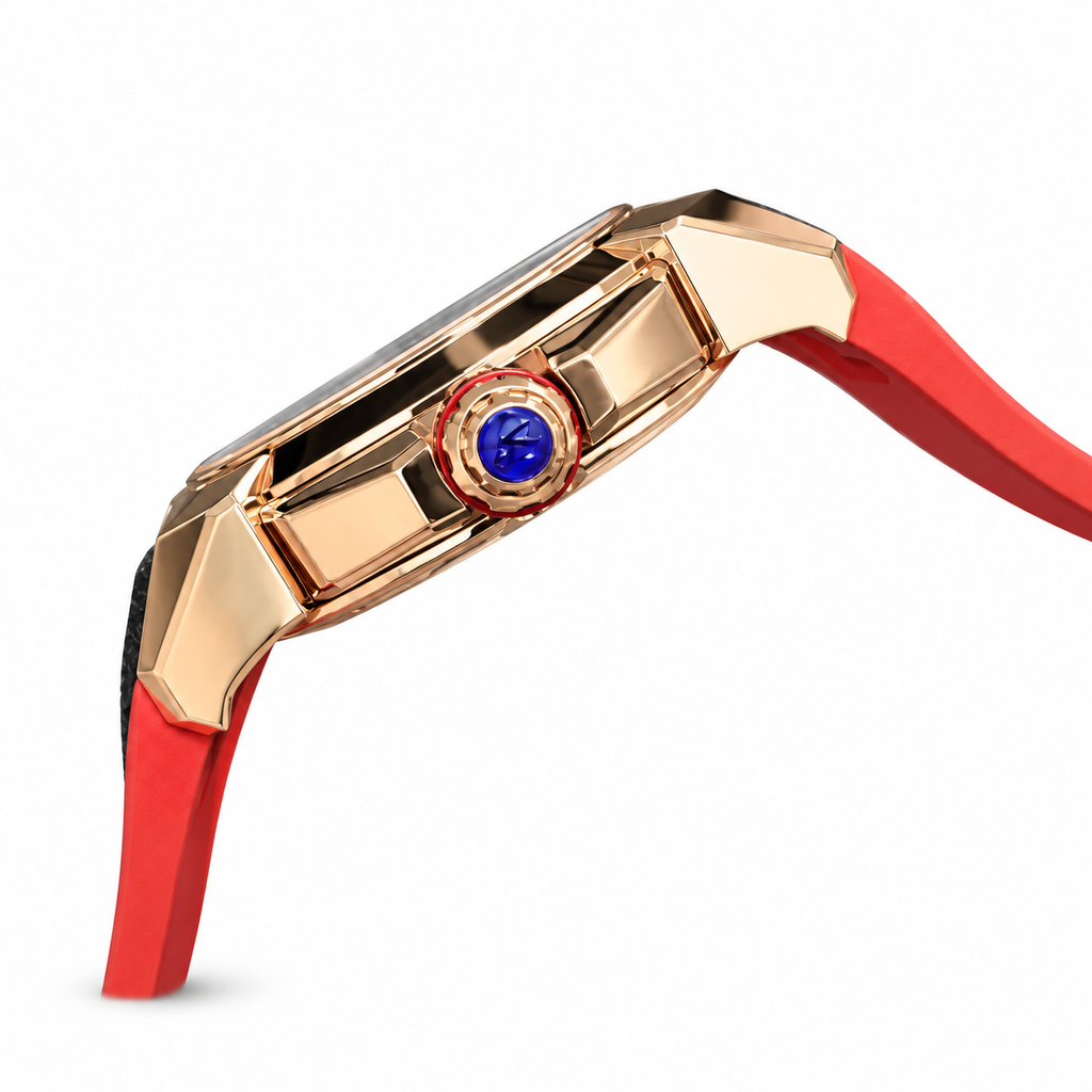 Jacob & Co. Epic X CR7 Rose Gold Red Sapphire Skeleton Ronaldo No.7 Watch