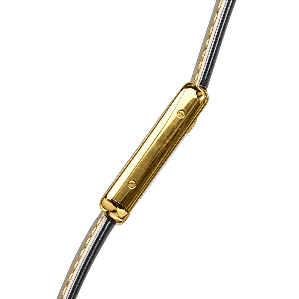 Cartier Tank Must Large — 18K Yellow Gold, White Dial, Roman Numerals & Black Alligator Strap